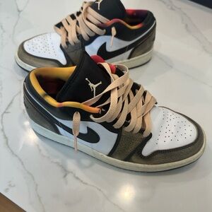 Nike Air Jordan Multicolor Sneakers with Black and White